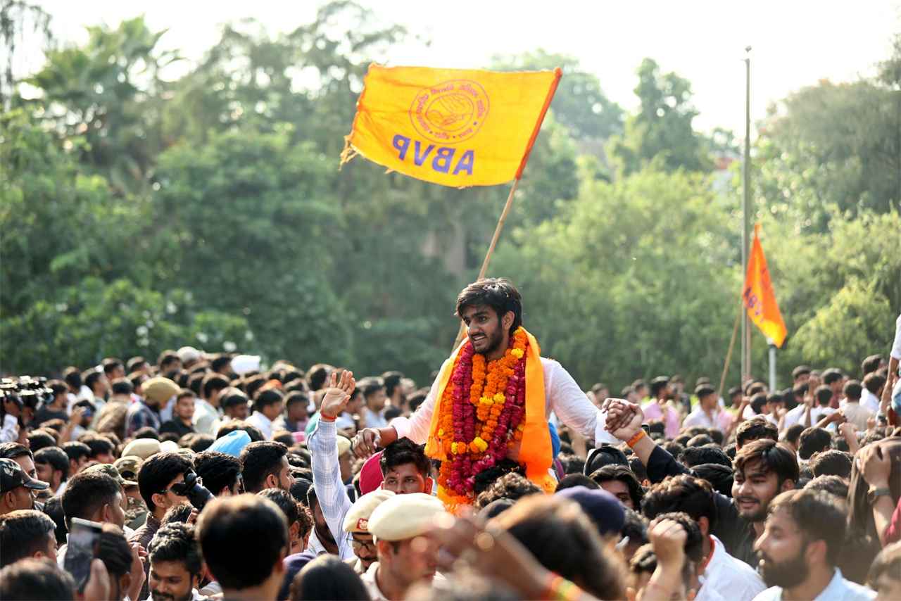 DUSU President 2025 Aryan Mann